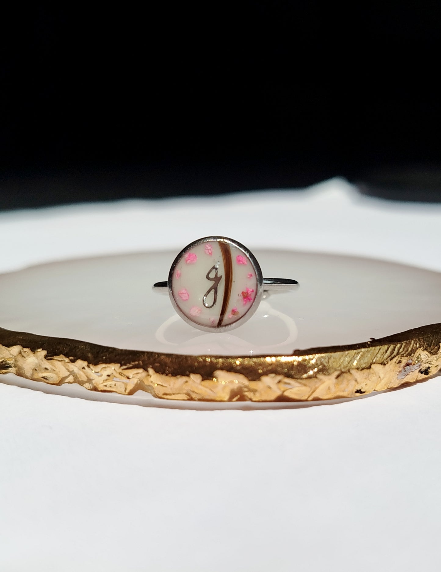 Bague Simple - Lait maternel et/ou mèche de cheveux