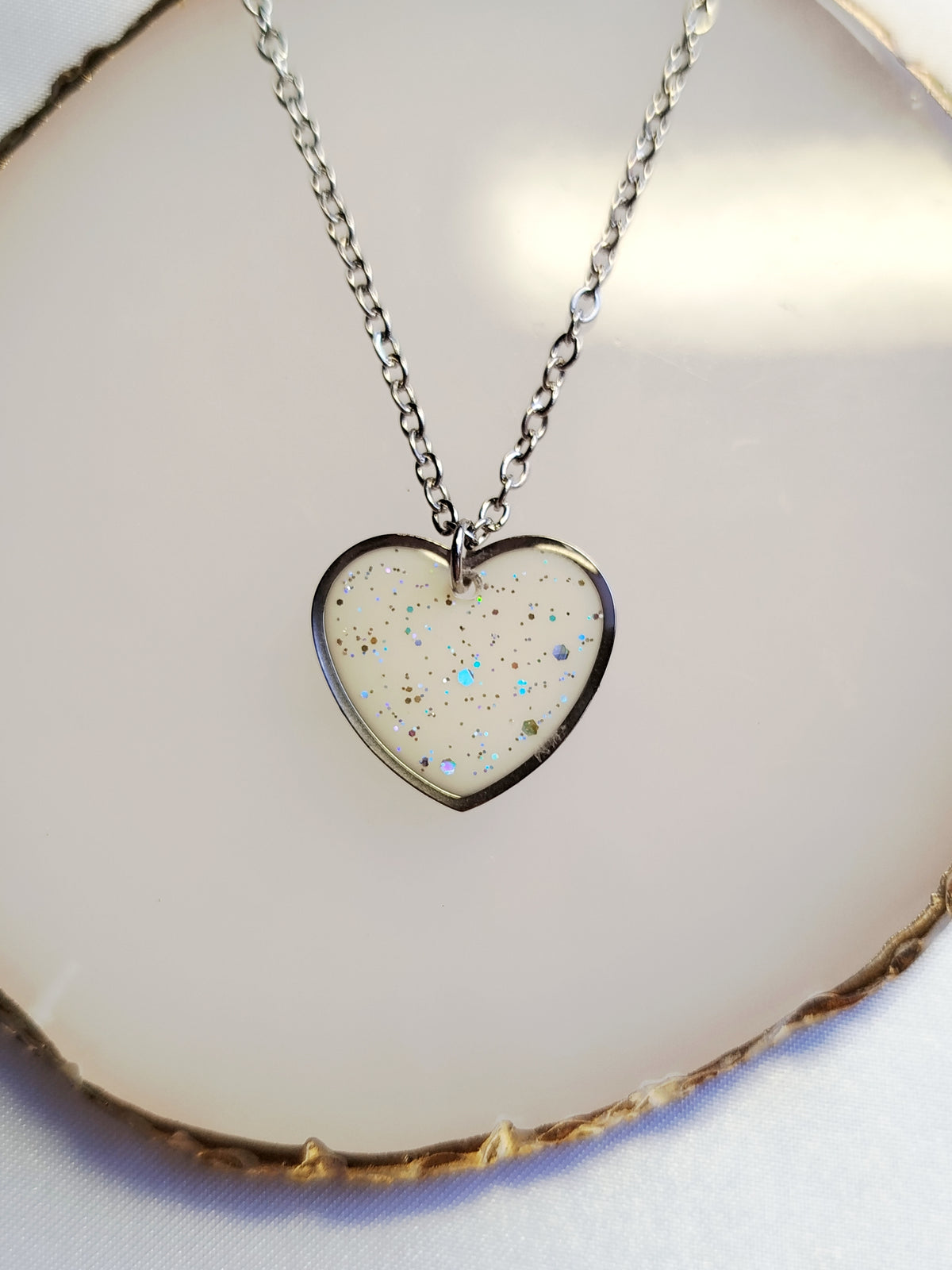 Collier Coeur - Bijoux au Lait maternel