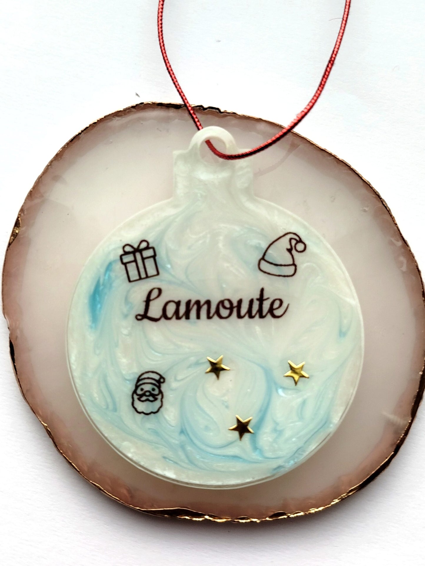 Boule de Noël - Lait maternel et/ou mèche de cheveux