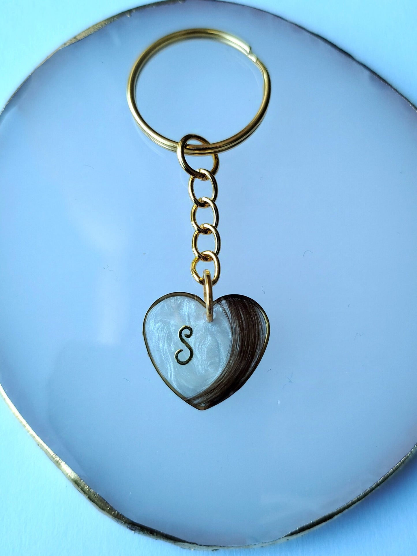 Porte clé Forme - Lait maternel et/ou mèche de cheveux