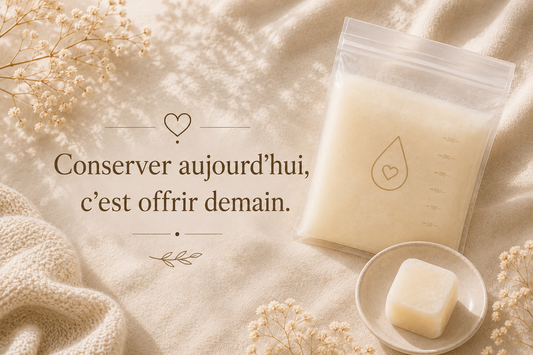 Peut-on utiliser du lait maternel congelé pour créer un bijou ?
