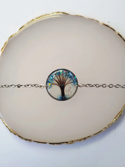 Bracelet Formes Acier - Lait maternel et/ou mèche de cheveux