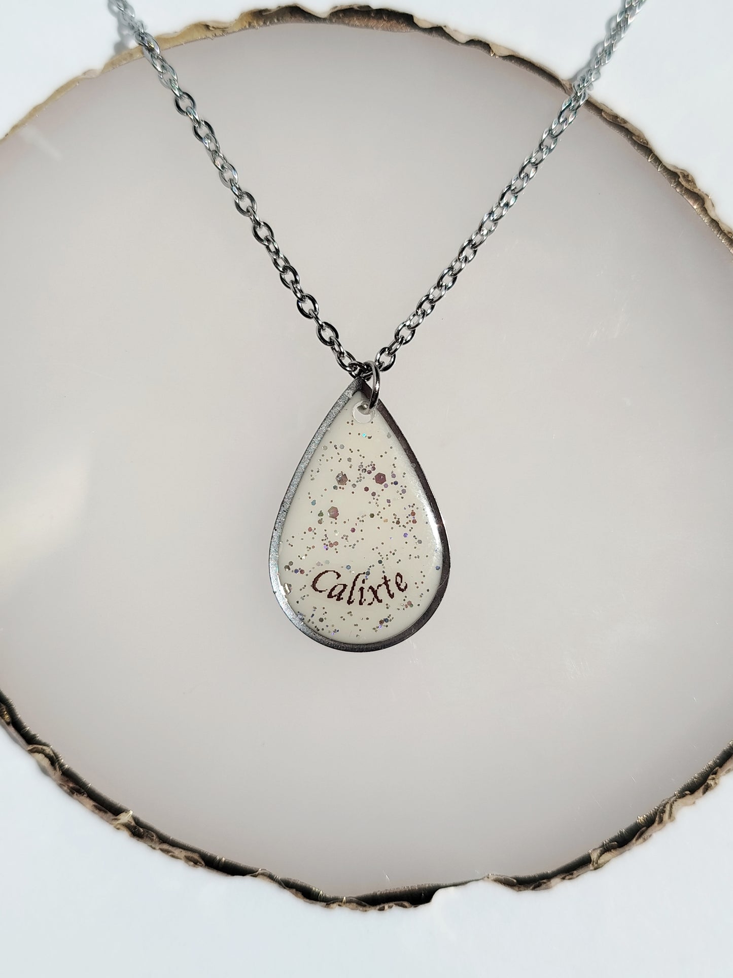 Collier Goutte - Lait maternel et/ou mèche de cheveux