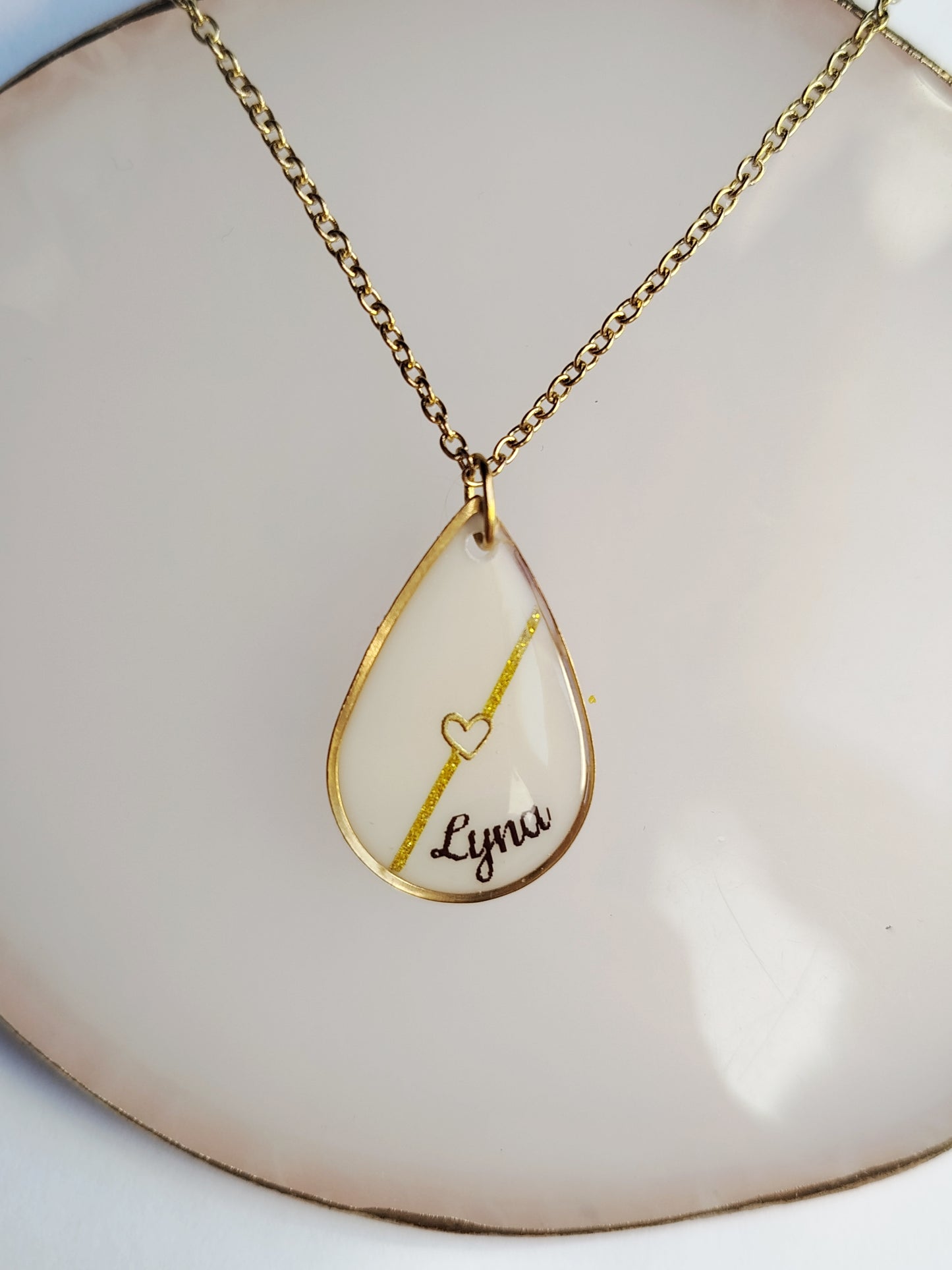 Collier Goutte - Lait maternel et/ou mèche de cheveux