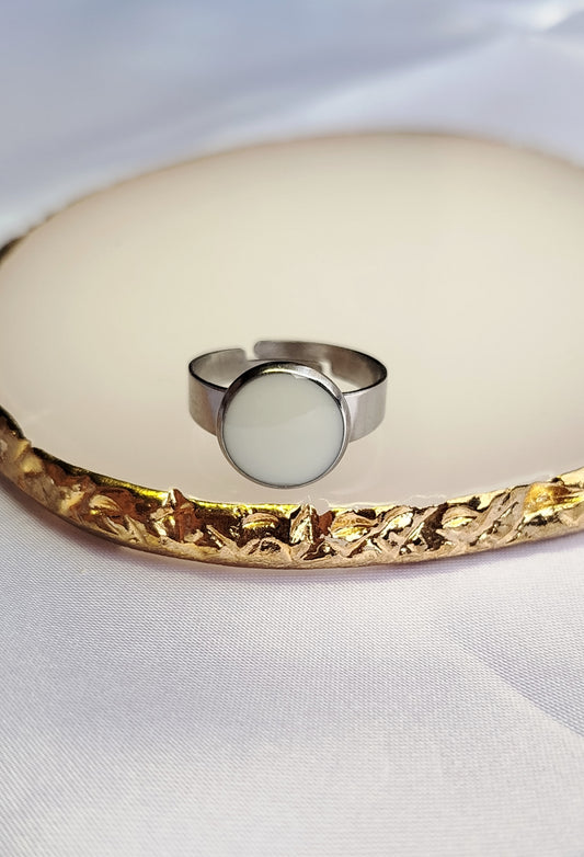 Bague Mixte Reglable - Lait maternel et/ou Mèche de Cheveux