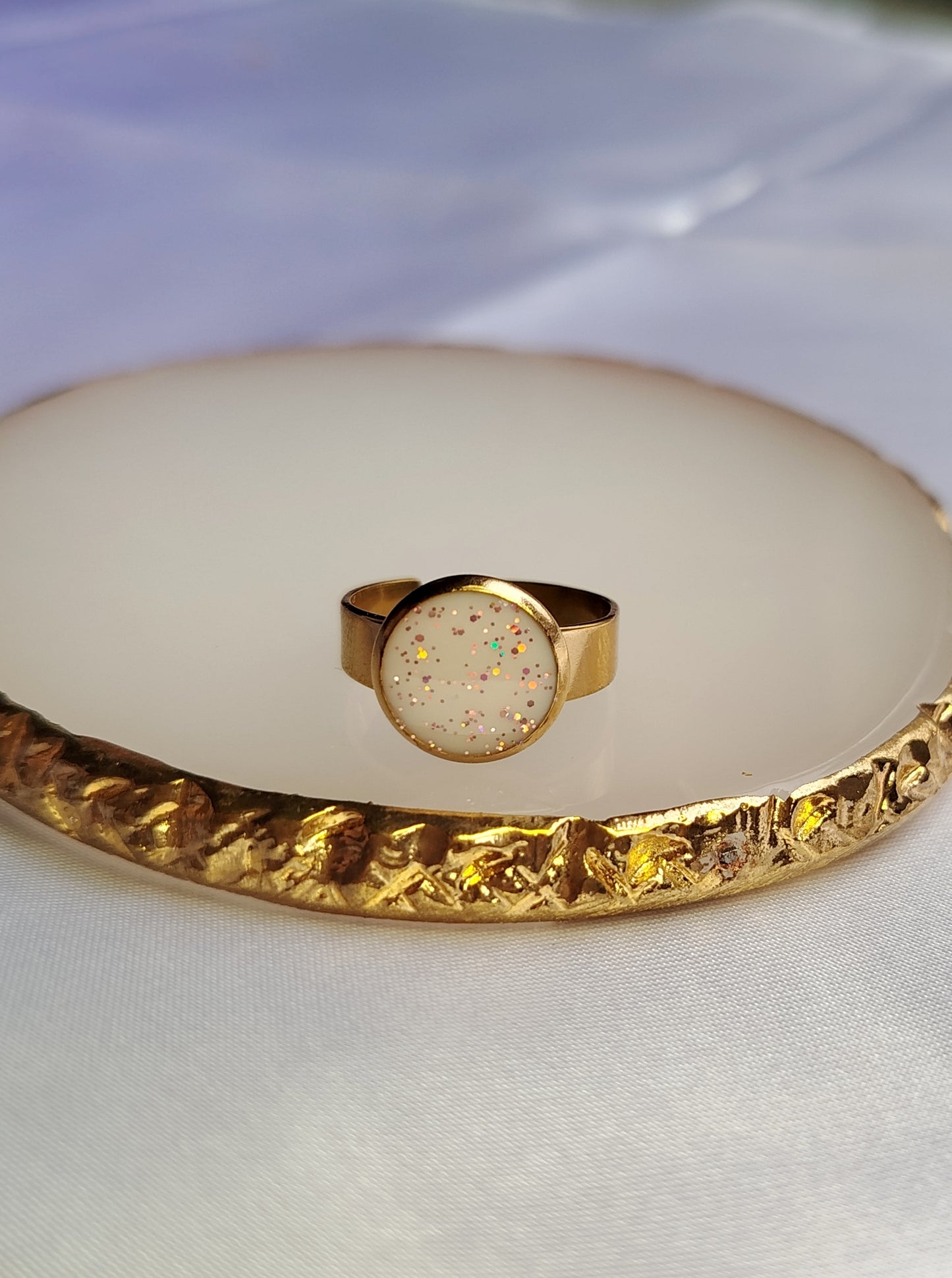 Bague Mixte Reglable - Lait maternel et/ou Mèche de Cheveux