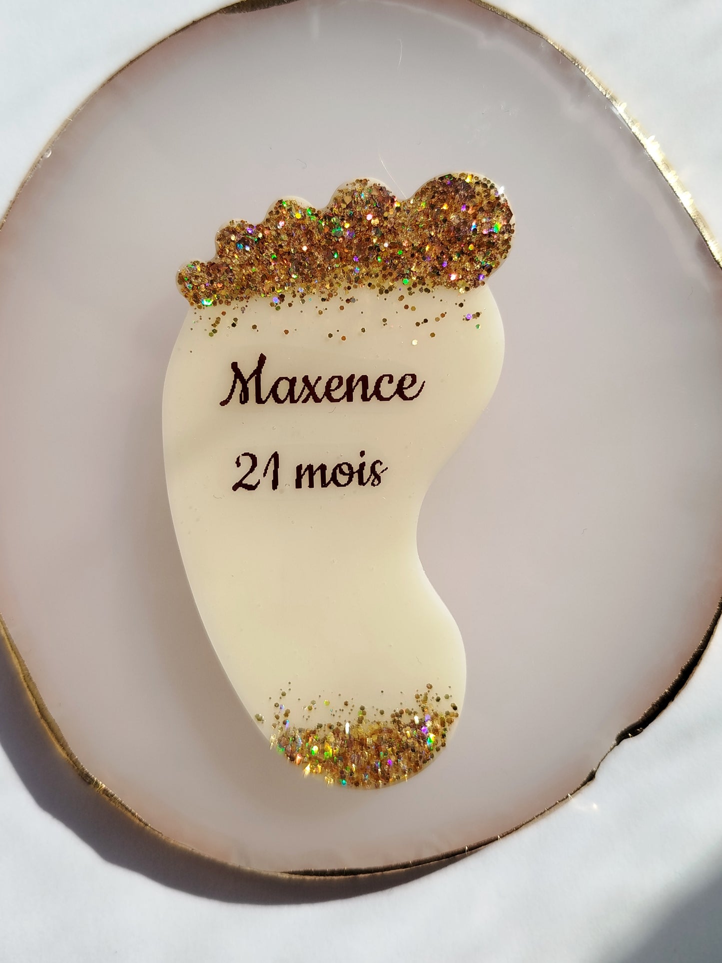 Pied - Lait maternel et/ou mèche de cheveux