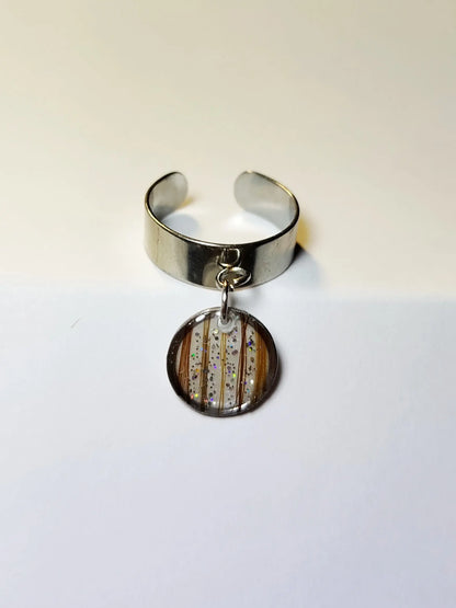 Bague Pendante Forme - Lait maternel et/ou mèche de cheveux