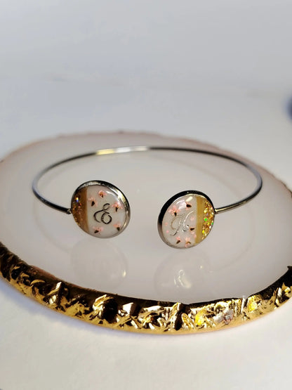 Bracelet double - Lait maternel et/ou mèche de cheveux