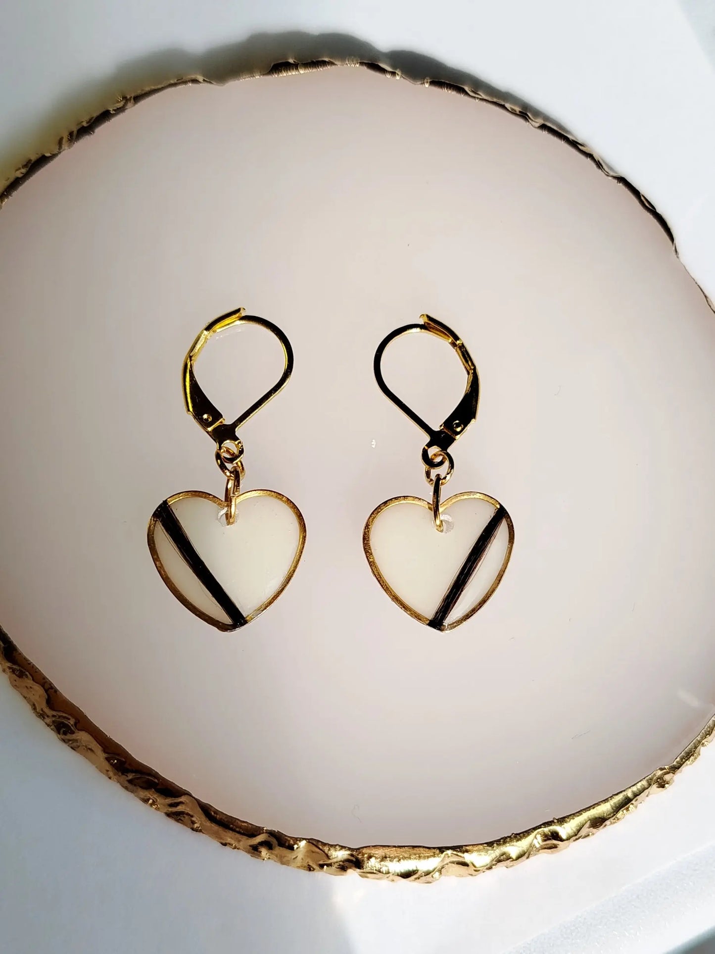 Boucles d'oreilles dormeuses - Lait maternel et/ou mèche de cheveux