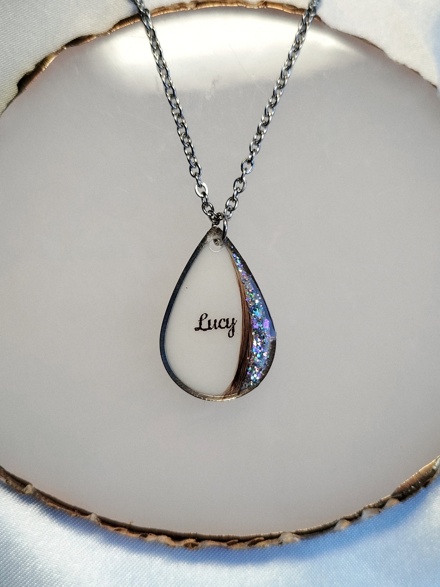 Collier Goutte - Lait maternel et/ou mèche de cheveux