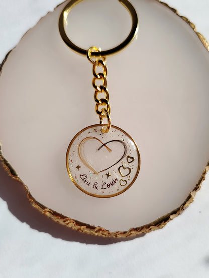 Porte clé Forme - Lait maternel et/ou mèche de cheveux