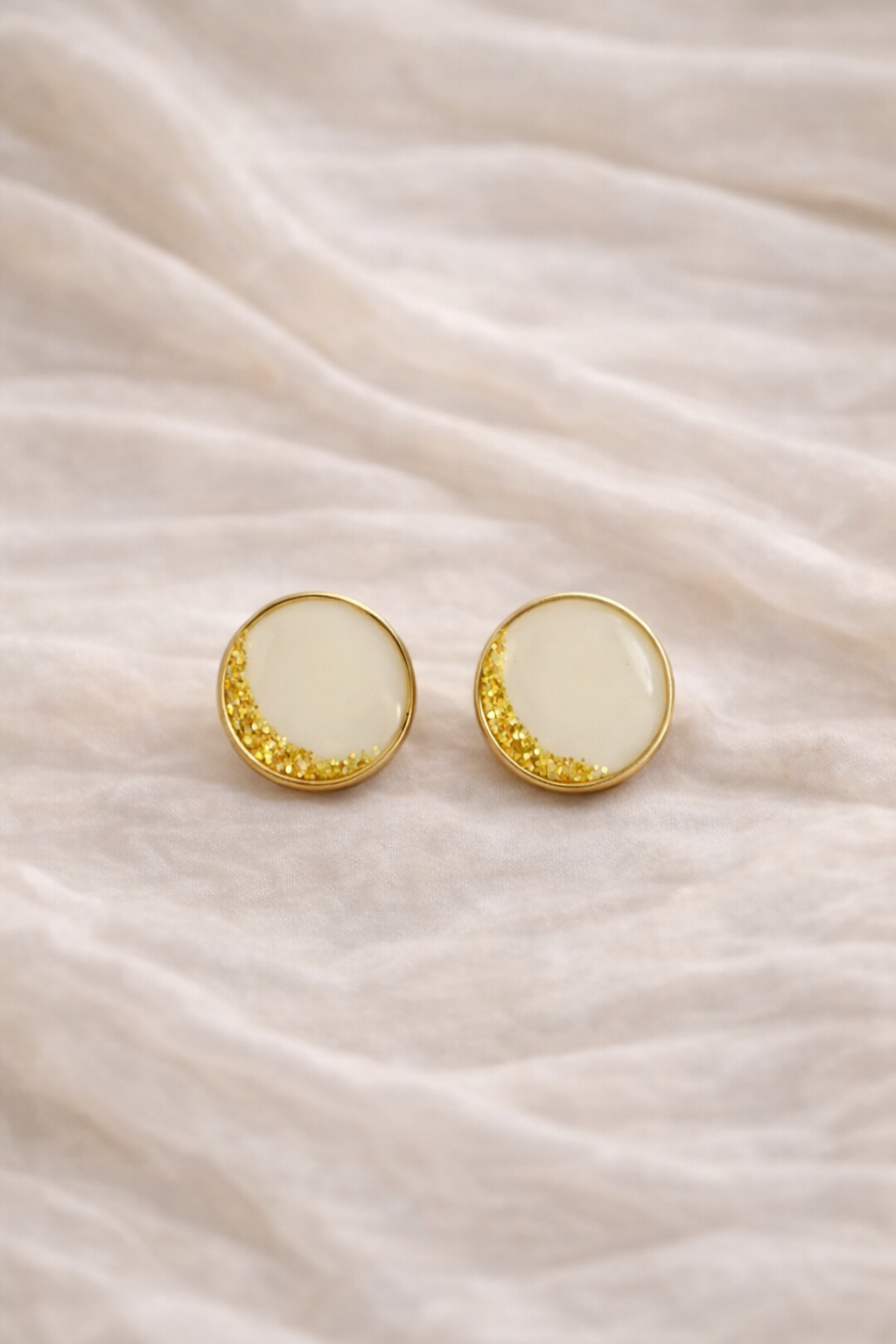 Boucles d'oreilles rondes - Bijoux au Lait maternel