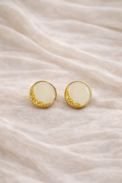 Boucles d'oreilles rondes - Bijoux au Lait maternel
