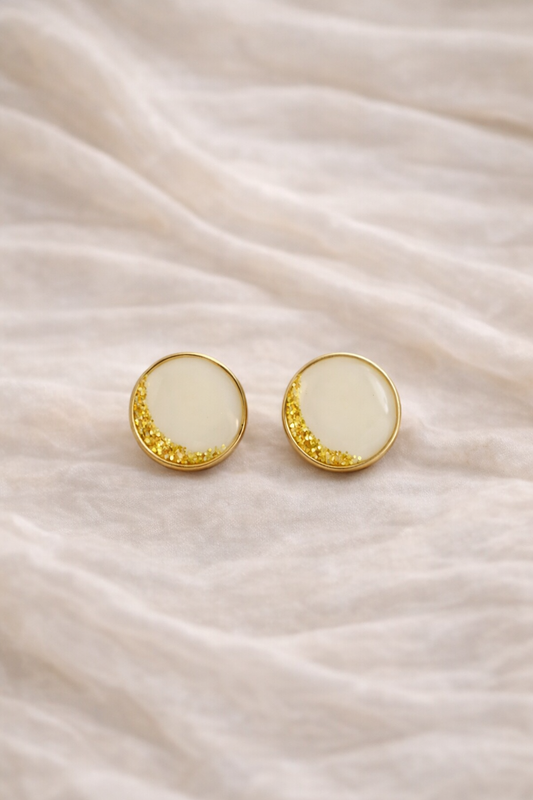 Boucles d'oreilles rondes - Bijoux au Lait maternel