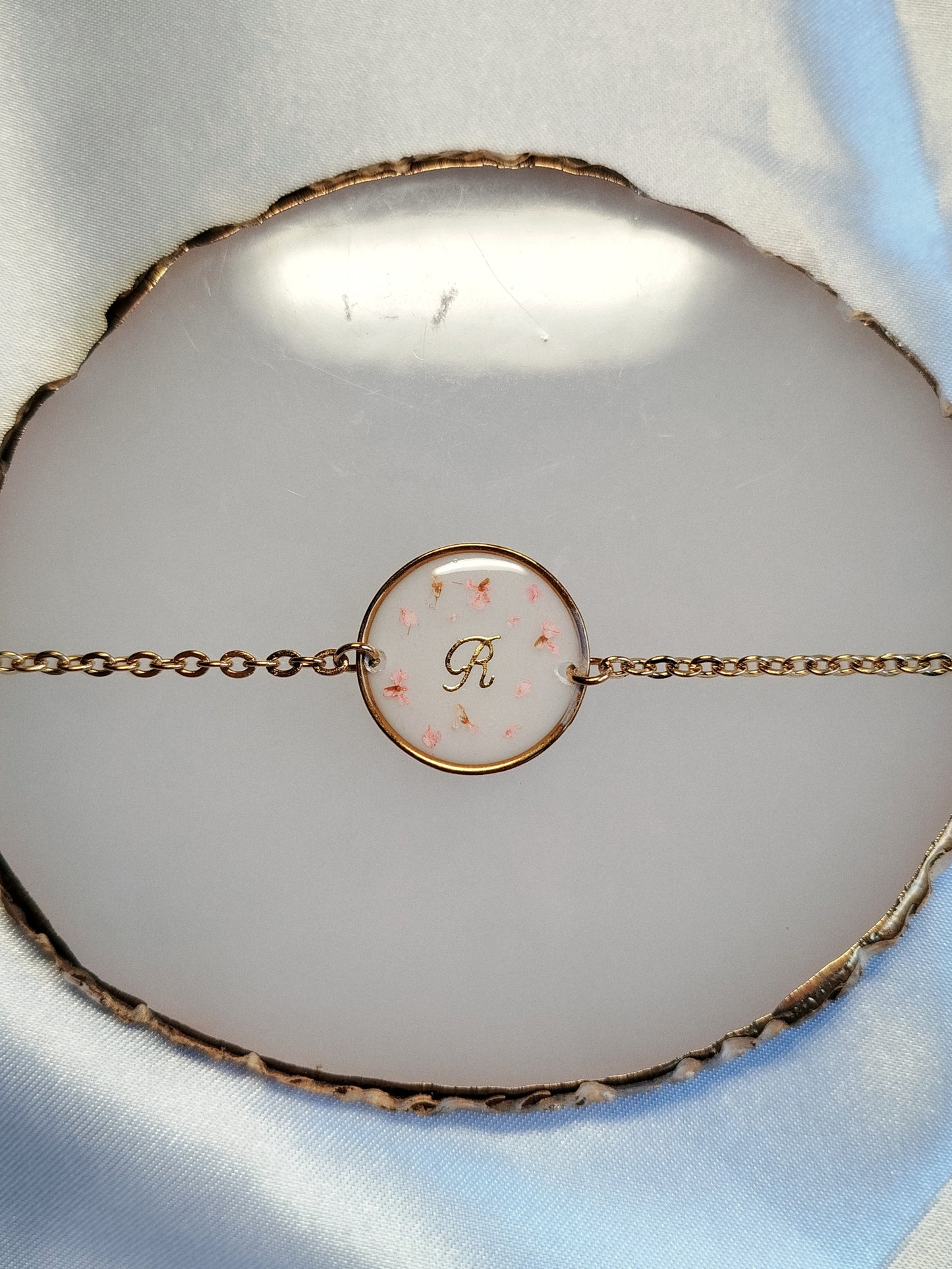 Bracelet Formes Acier - Lait maternel et/ou mèche de cheveux