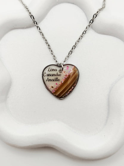 Collier Coeur - Bijoux au Lait maternel