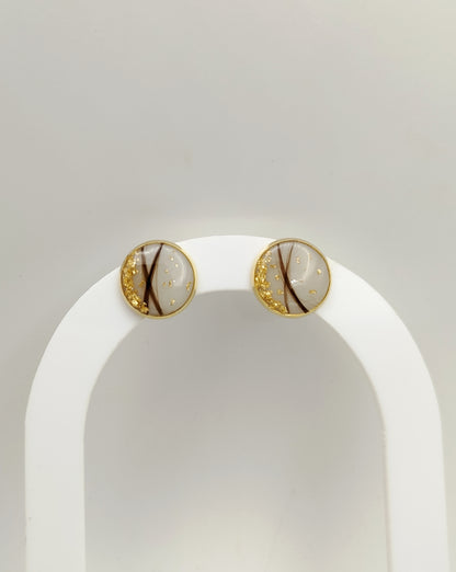 Boucles d'oreilles rondes - Bijoux au Lait maternel
