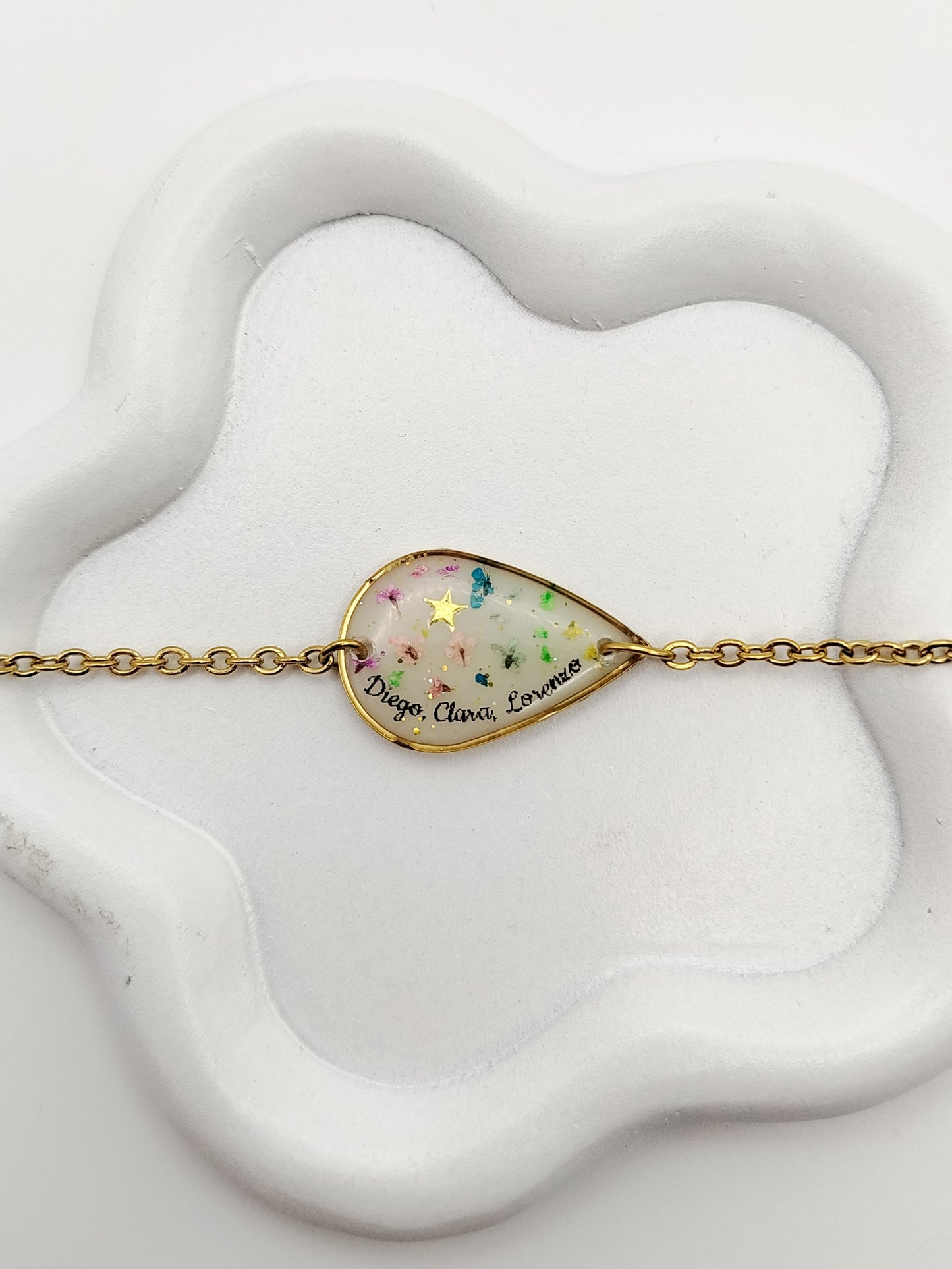 Bracelet Goutte Chaine - Bijoux au Lait maternel