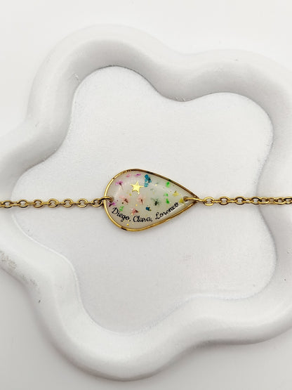Bracelet Goutte Chaine - Bijoux au Lait maternel
