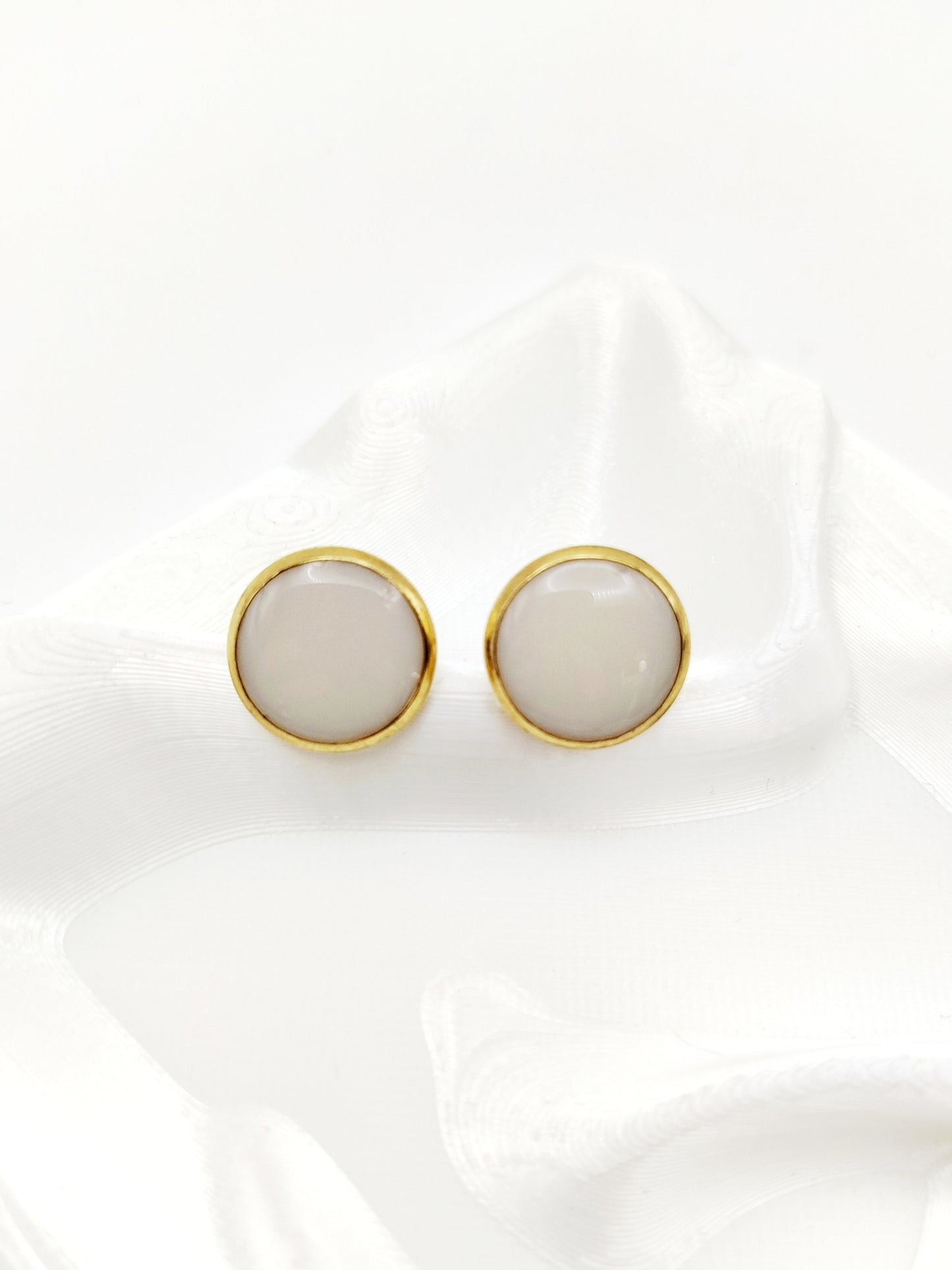 Boucles d'oreilles rondes - Bijoux au Lait maternel