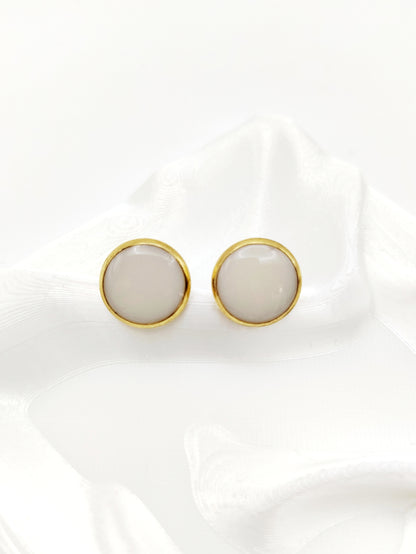 Boucles d'oreilles rondes - Bijoux au Lait maternel