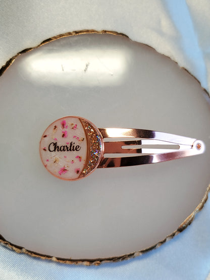 Barette - Lait maternel et/ou mèche de cheveux