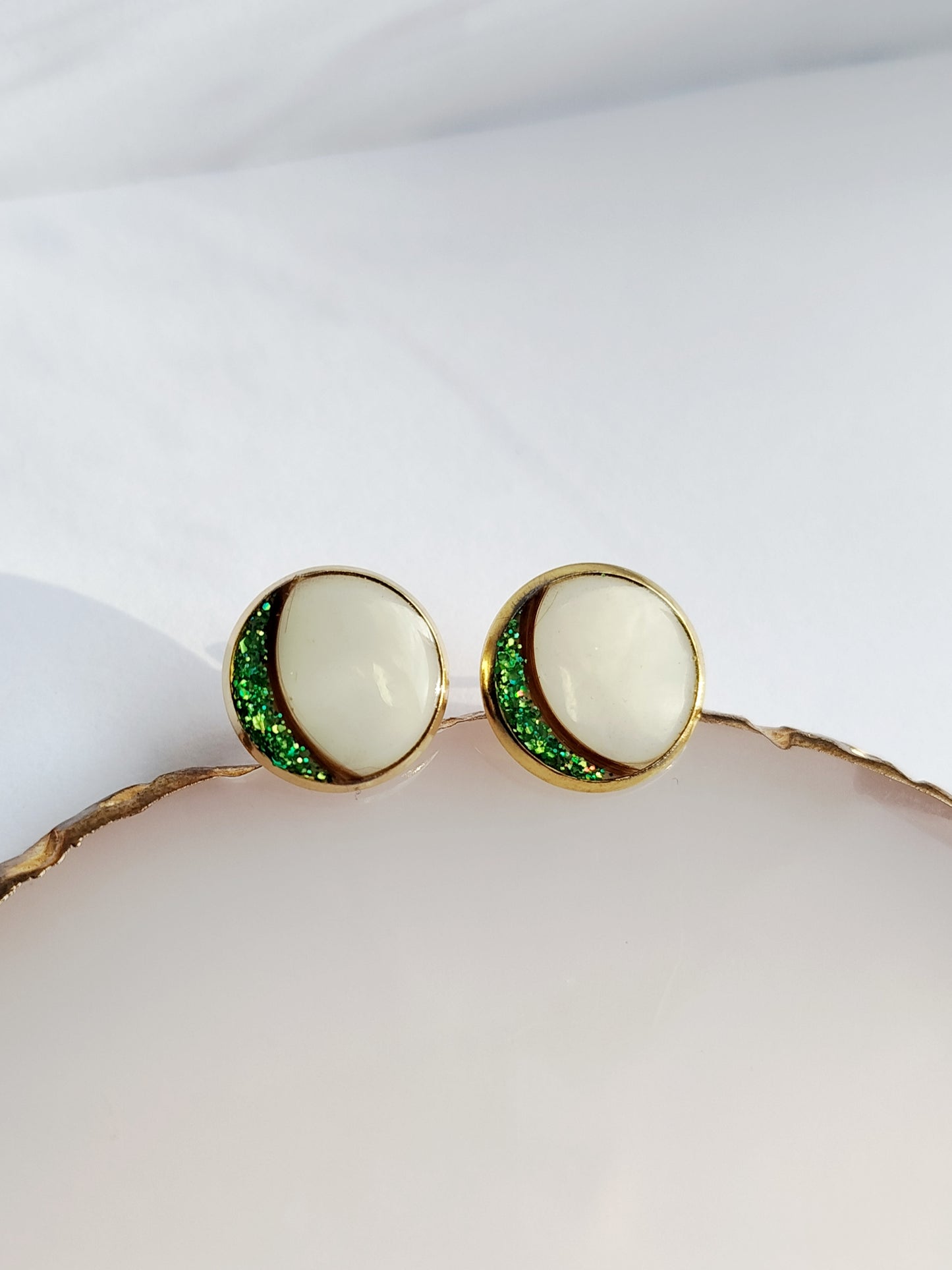 Boucles d'oreilles rondes - Bijoux au Lait maternel