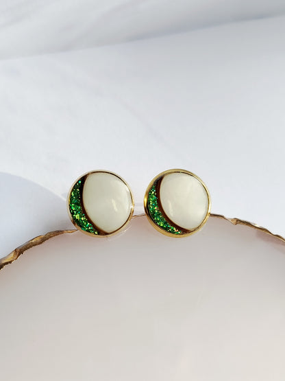 Boucles d'oreilles rondes - Bijoux au Lait maternel