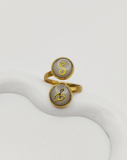 Bague double - Lait maternel