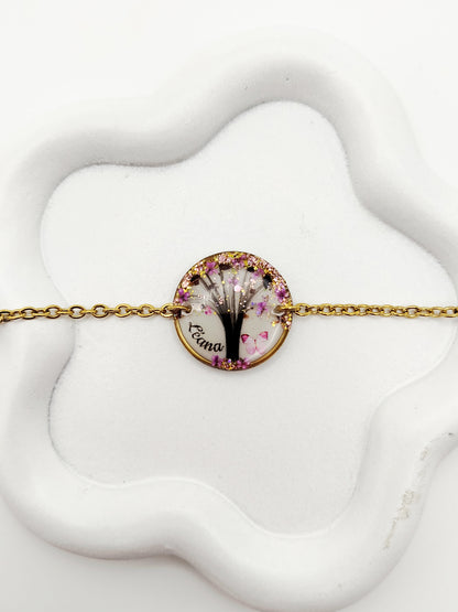 Bracelet Rond Acier Chaine - Bijoux au Lait maternel