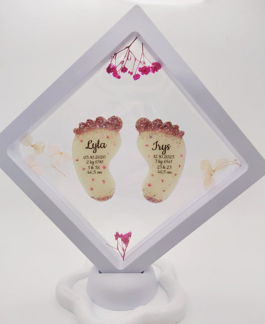 Cadre 2 Pieds - Souvenir en Lait maternel