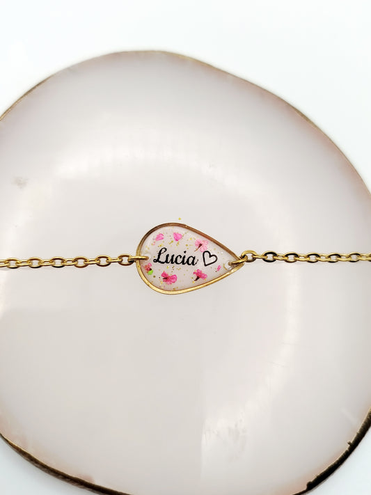 Bracelet Goutte Chaine - Lait maternel