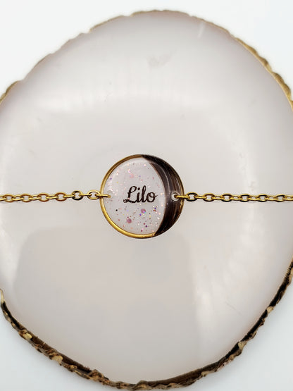 Bracelet Rond Acier Chaine - Bijoux au Lait maternel