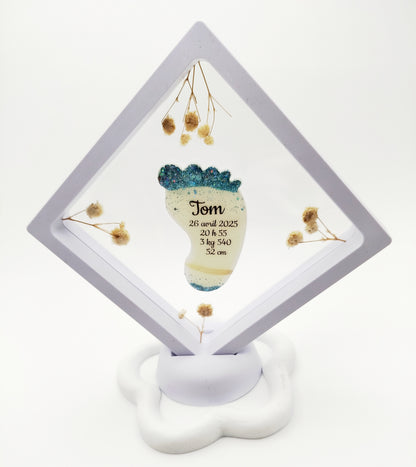 Cadre Pied  - Souvenir en Lait maternel