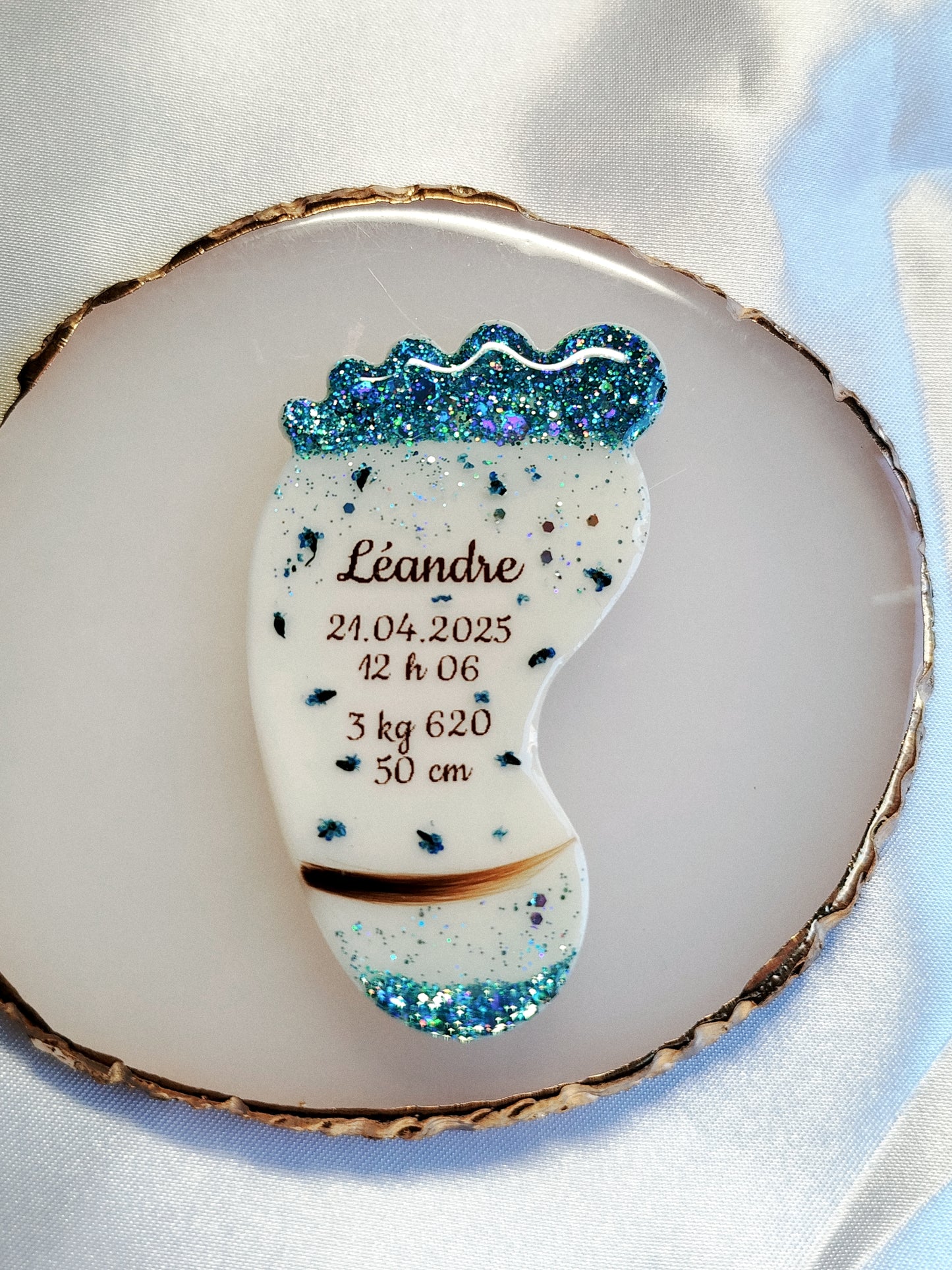 Pied - Lait maternel et/ou mèche de cheveux