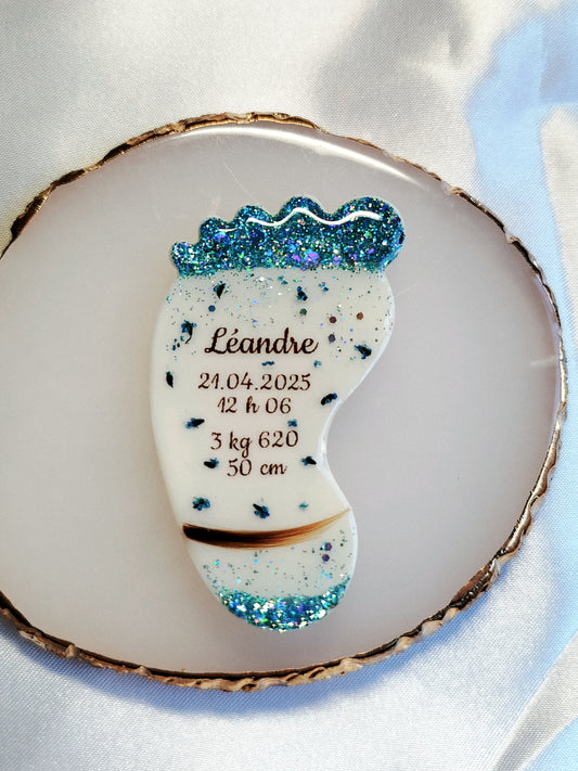 Pied - Lait maternel et/ou mèche de cheveux