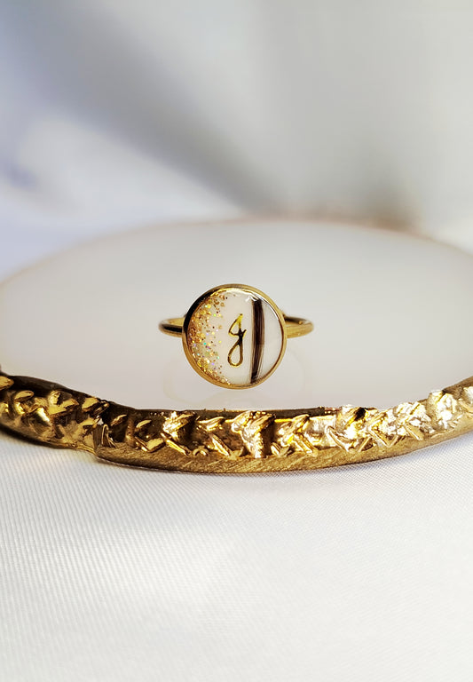 Bague Simple - Lait maternel et/ou mèche de cheveux