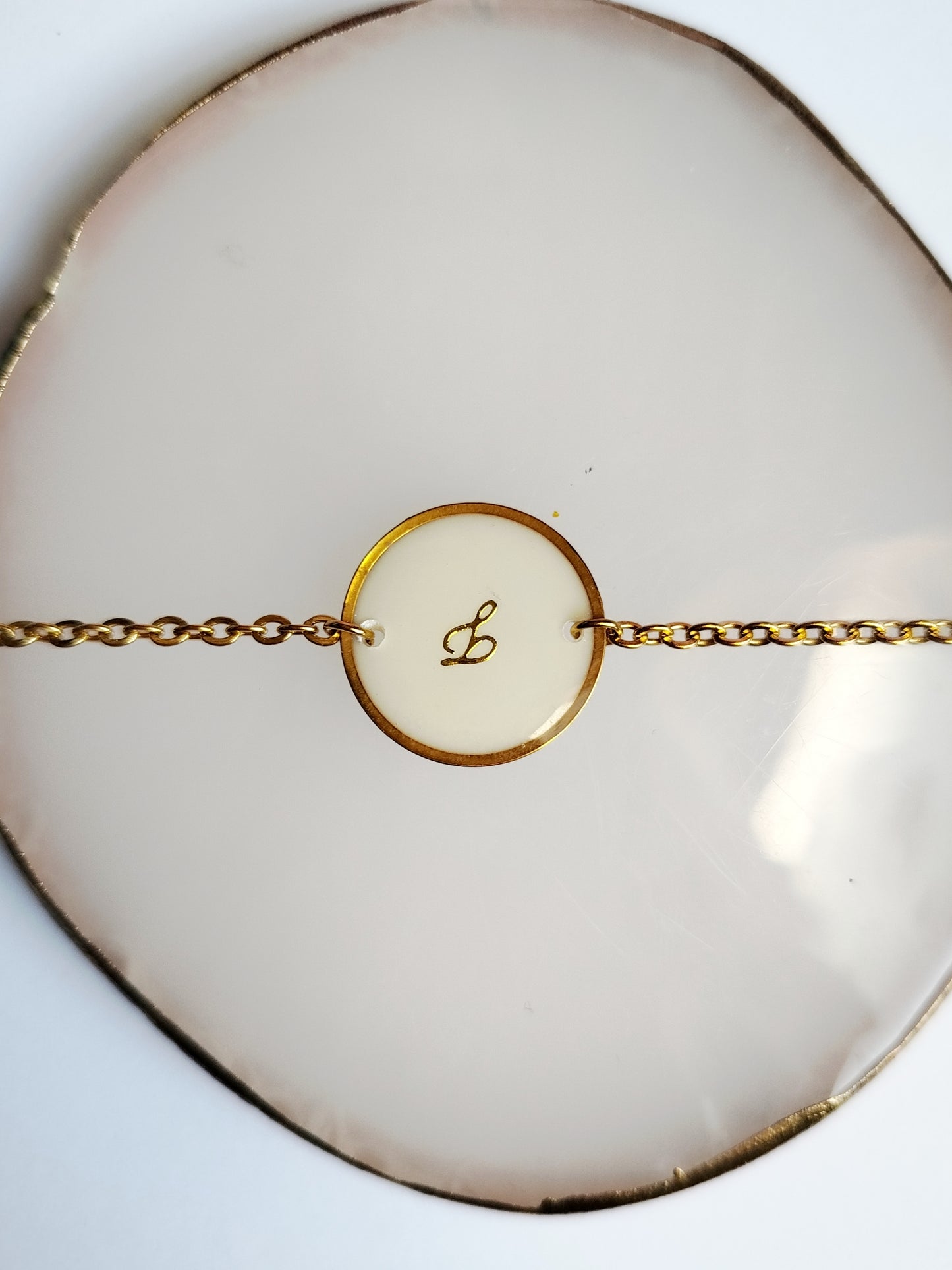 Bracelet Rond Acier Chaine - Bijoux au Lait maternel