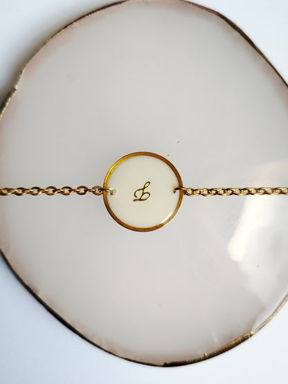 Bracelet Rond Acier Chaine - Bijoux au Lait maternel