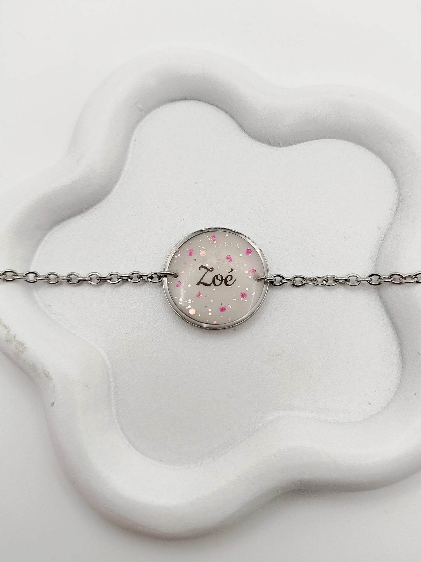 Bracelet Rond Acier Chaine - Bijoux au Lait maternel