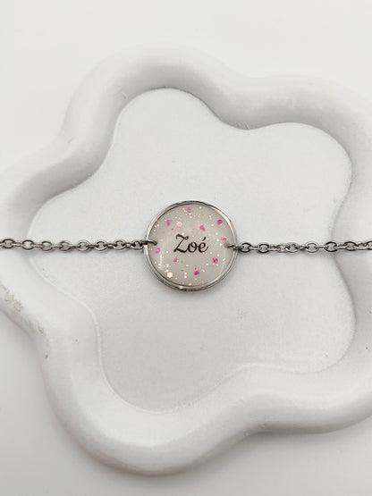 Bracelet Rond Acier Chaine - Bijoux au Lait maternel