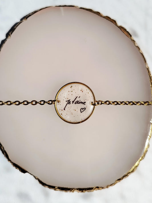 Bracelet - Souvenir d'une lettre manuscrite