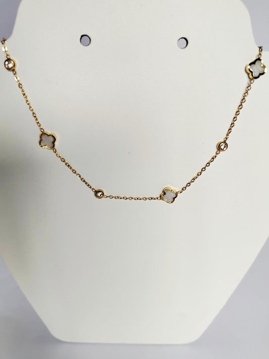 Collier 3 trèfles - Lait Maternel et/ou Mèche de Cheveux