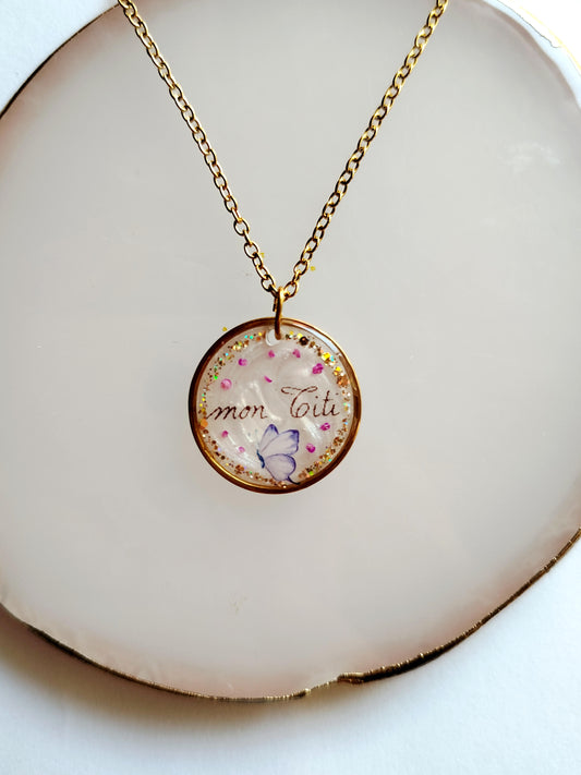 Collier - Souvenir d'une lettre manuscrite